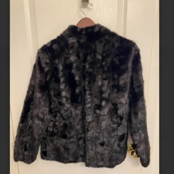 Vintage Black Fur Coat - REAL Fur